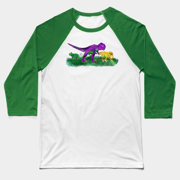 Barney and Friends Baseball T-Shirt by maccm